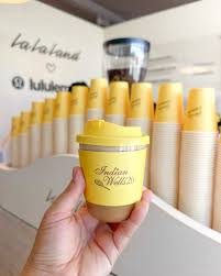 Barista at a brand activation in Los Angeles Barista at a brand activation in Los Angeles