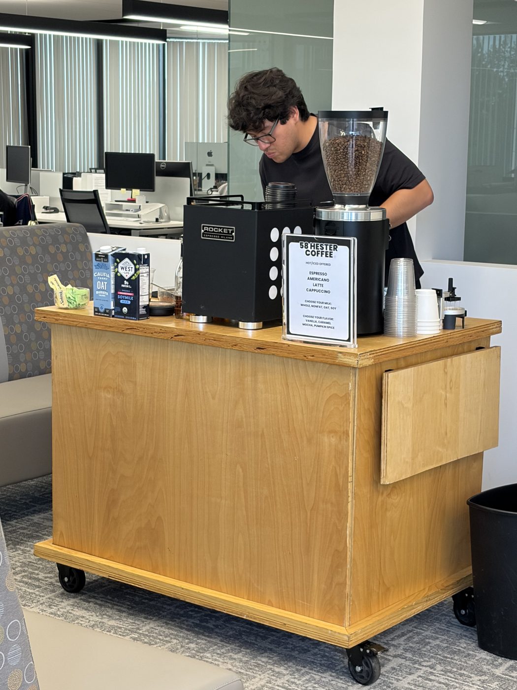 Corporate coffee catering Corporate coffee catering at a Southern California office